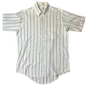 VTG‎ The Men’s Store Sears Shirt Men’s 16 Button Down Front Short Sleeve Stripes